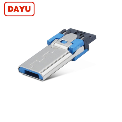 Micro电镀加长蓝胶后四，外露8.8mm