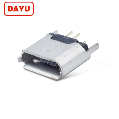 Micro母座直插卷边