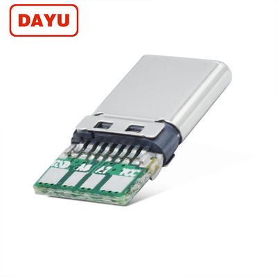 专利款TYPE C16P充电数据双鱼叉卡勾插拔1W次