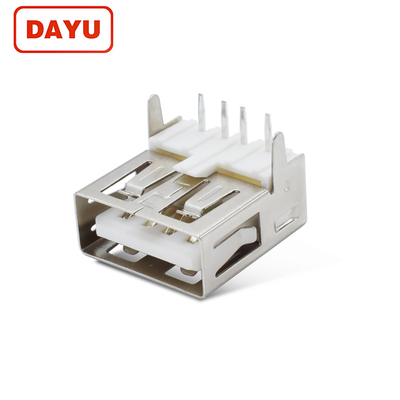 USB A母座插件白胶13.7